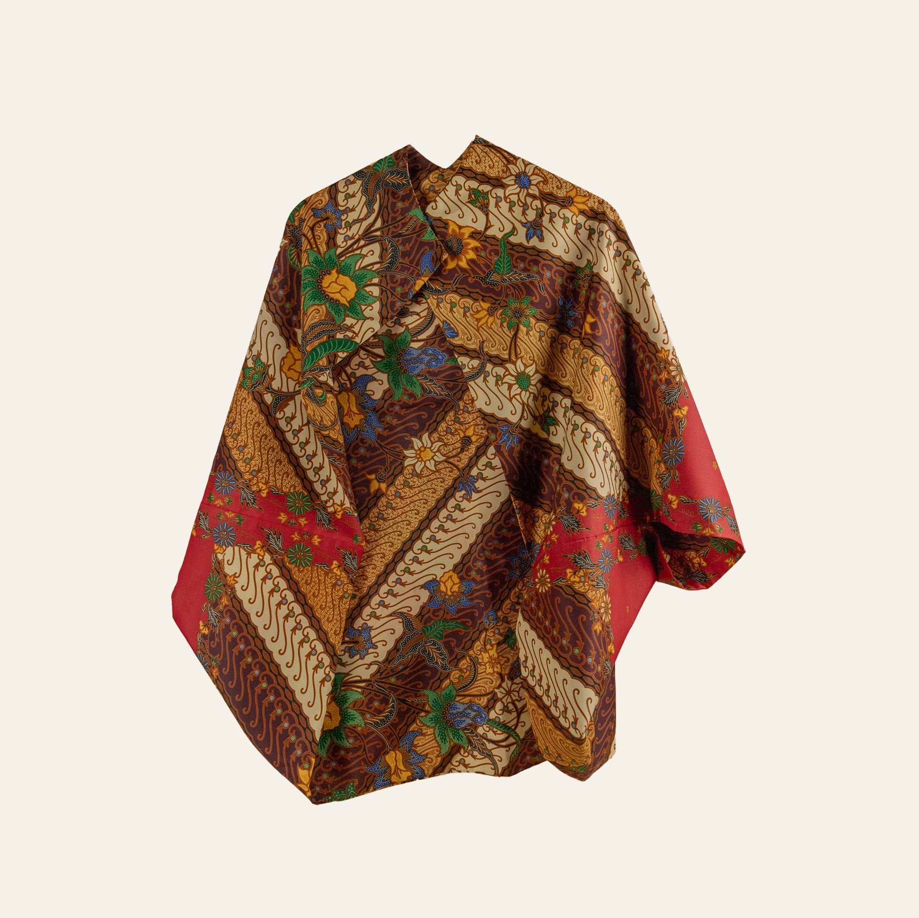 Reversible Batik Cardigan - Brown Batik