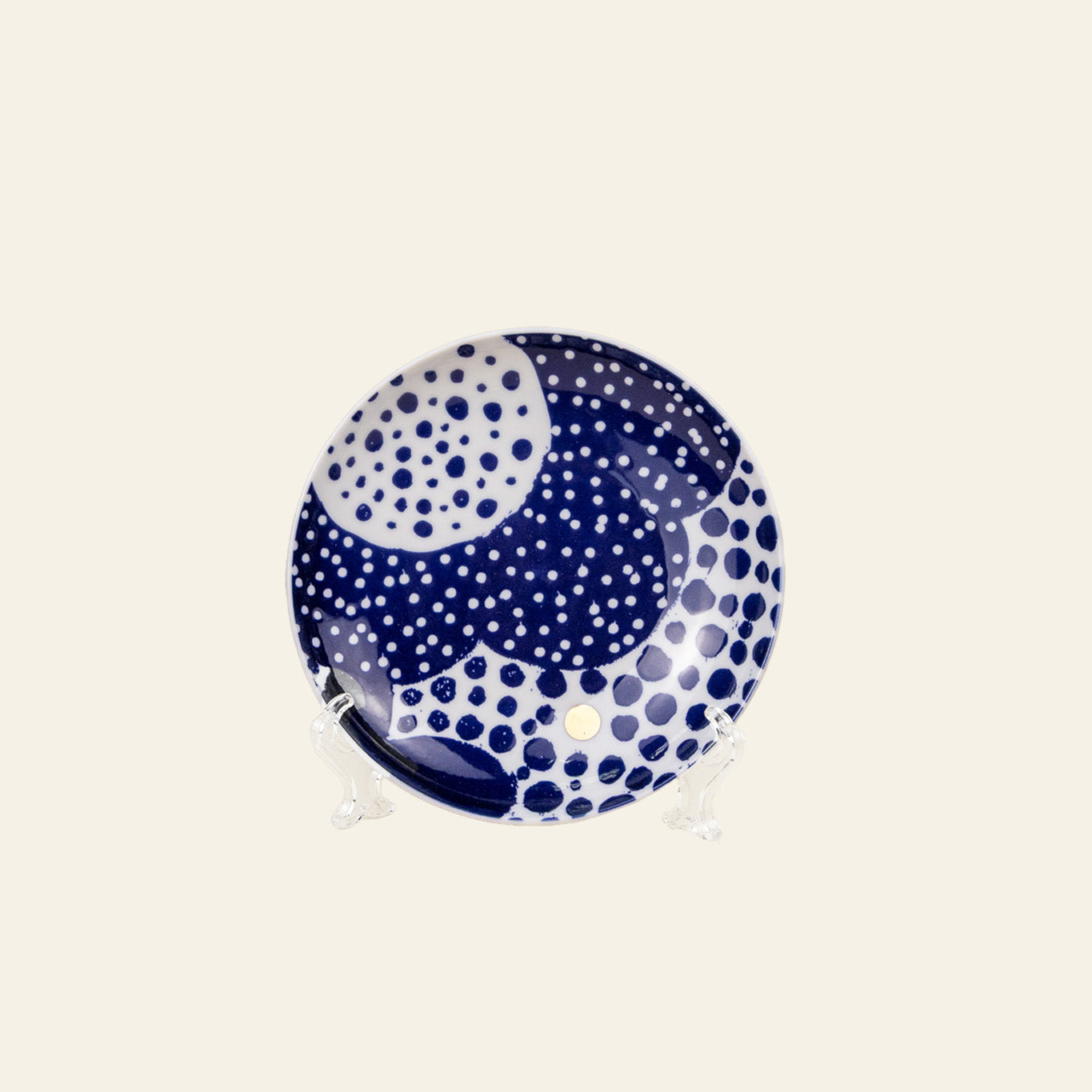 From One to Many - The Dotted Flower (15cm Porcelain Plate)