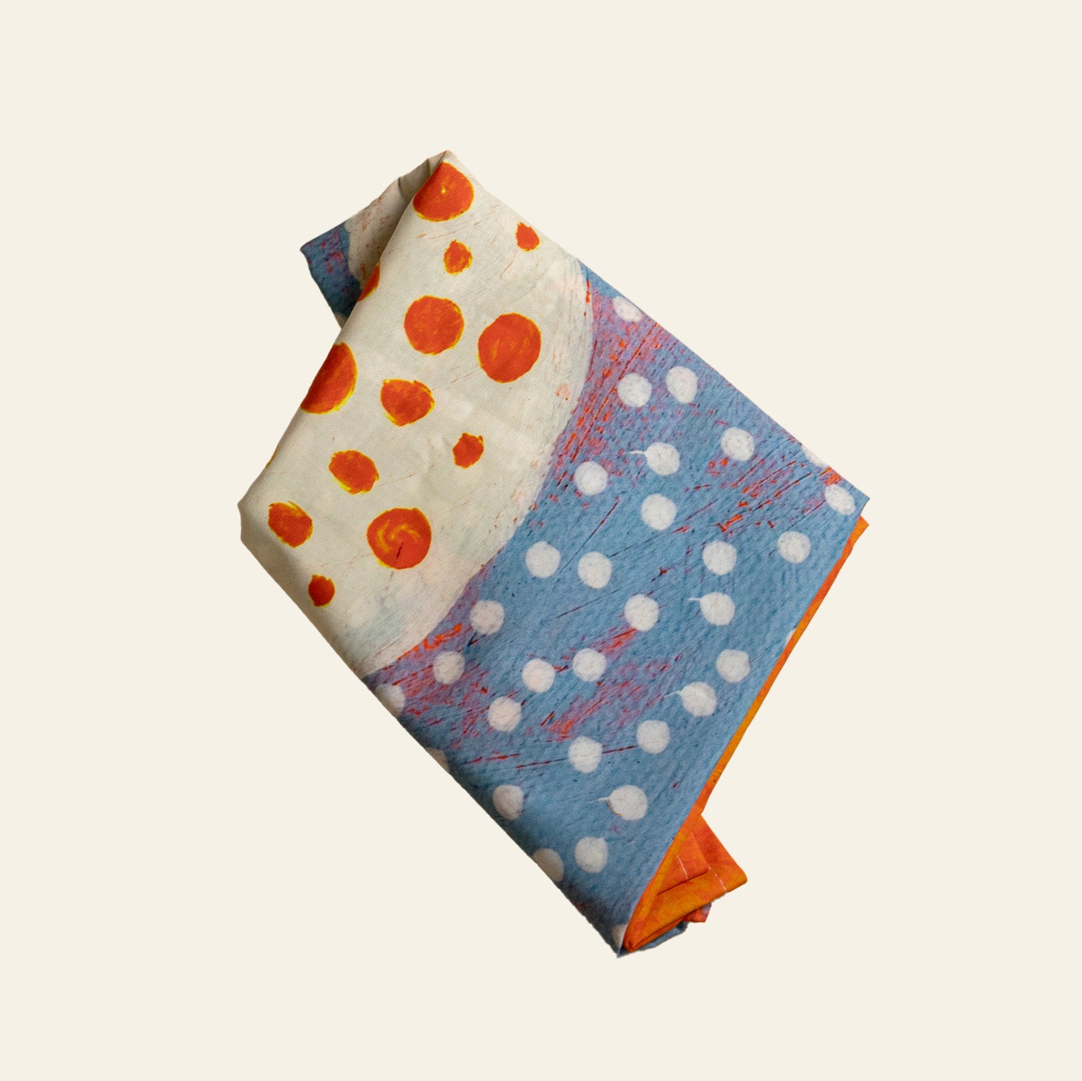 Large Furoshiki - Happy Orange Bloom