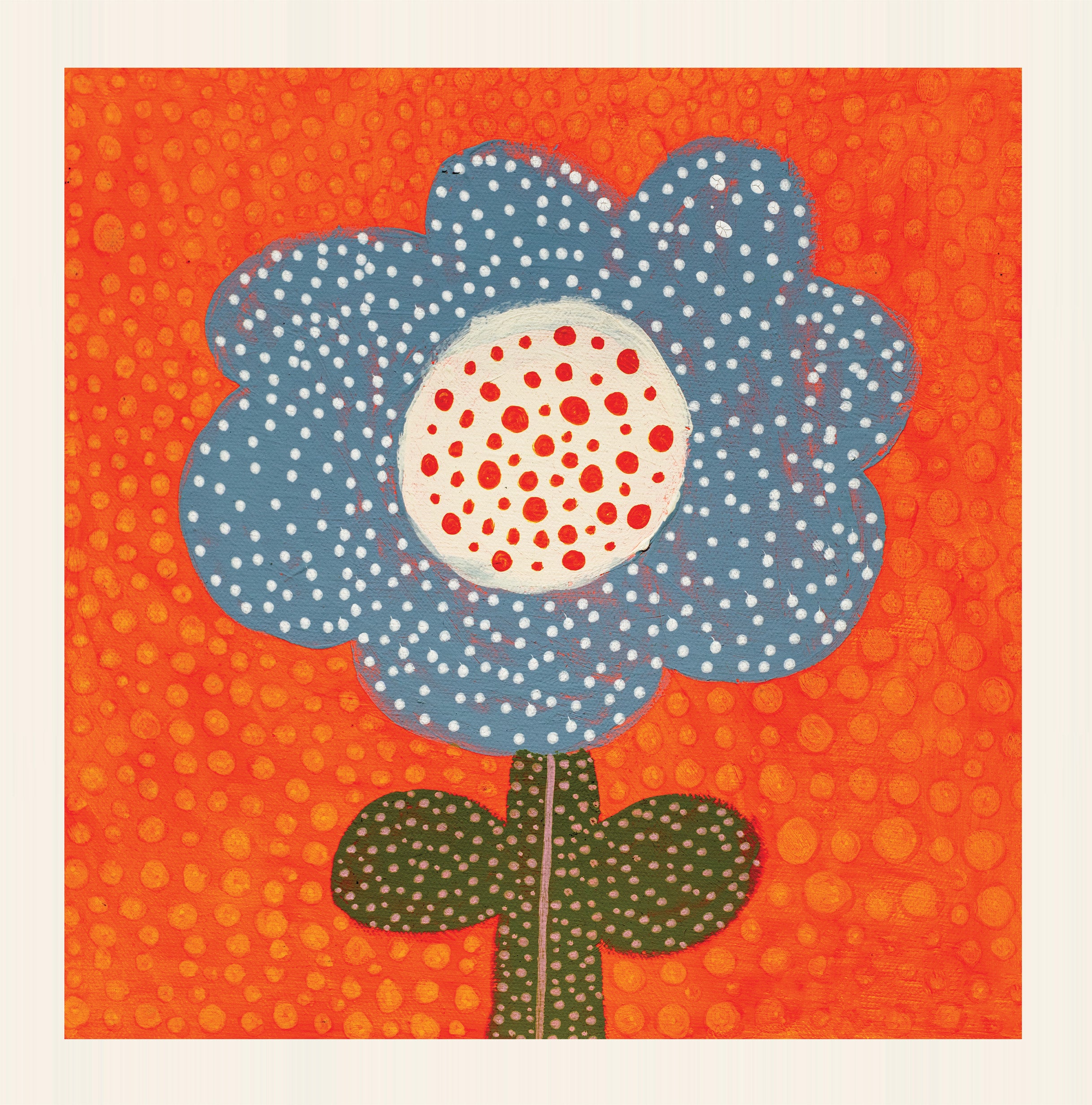 Large Furoshiki - Happy Orange Bloom