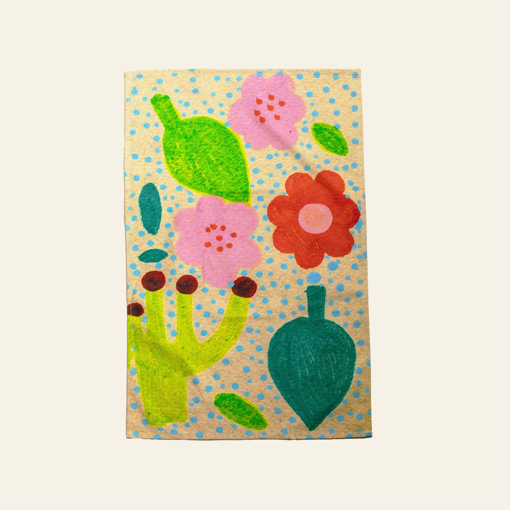 Large Tea Towel - Joyful Botanicals
