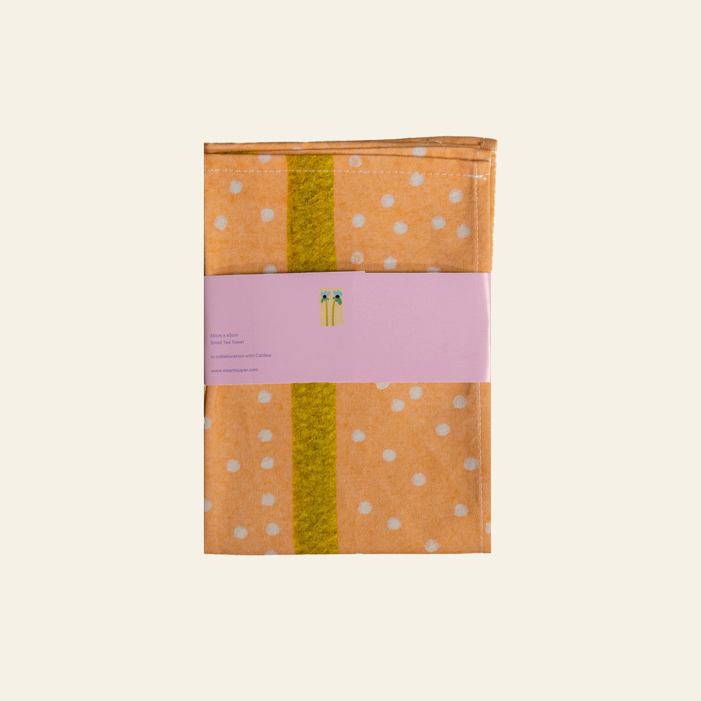 Small Tea Towel - Twin Flowers