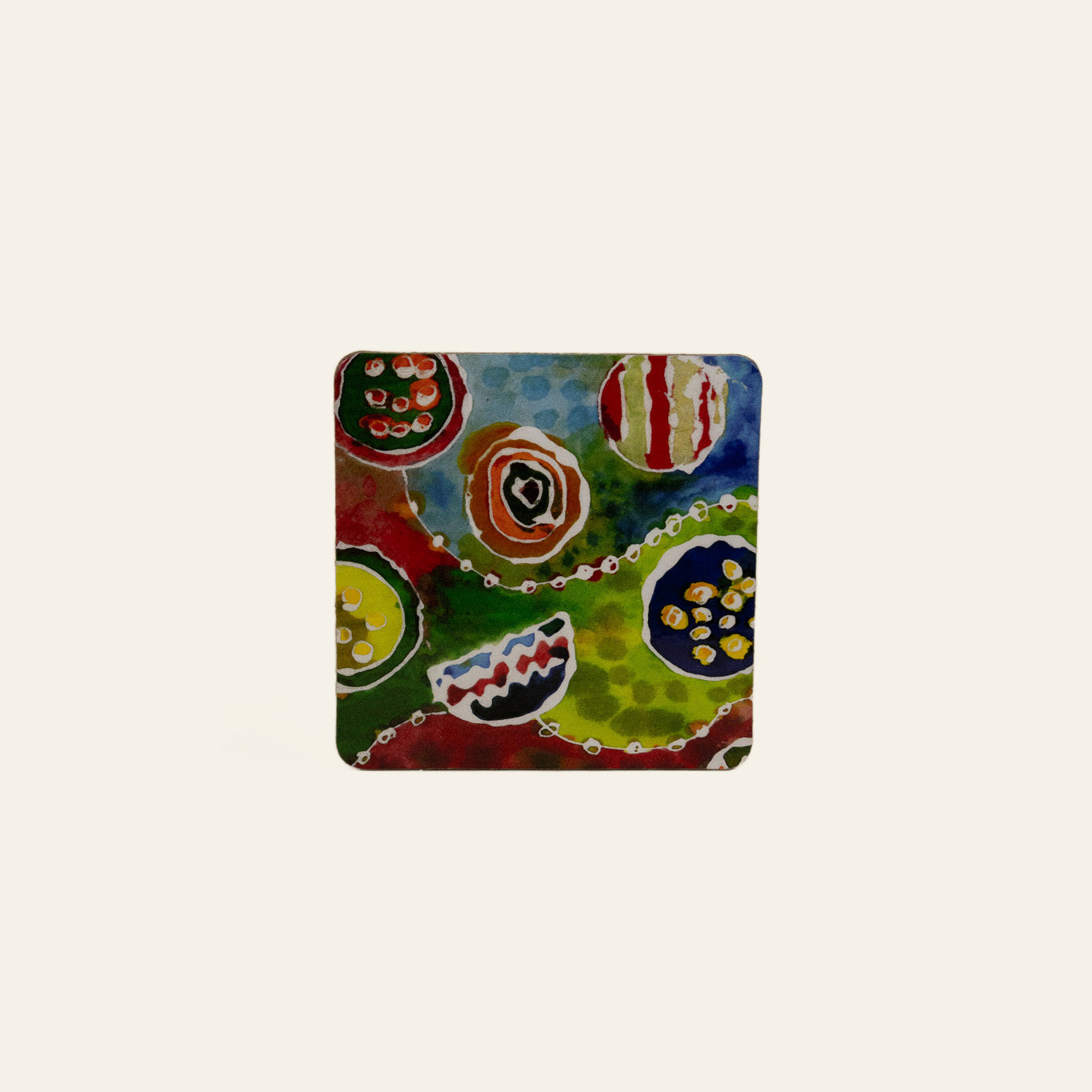 Cork Coasters (Set of 8) - Batik