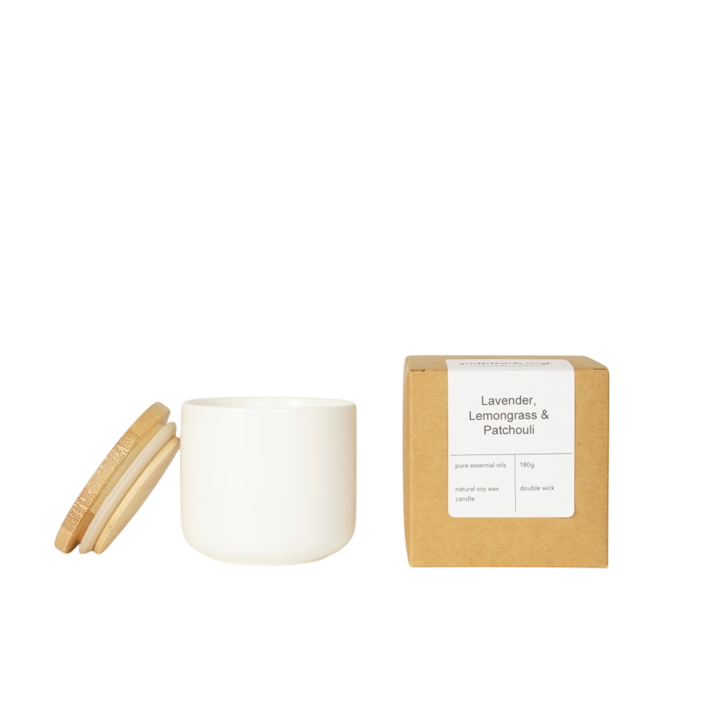 Lavender and Lemongrass with Patchouli 100% Pure Essential Oils Candle