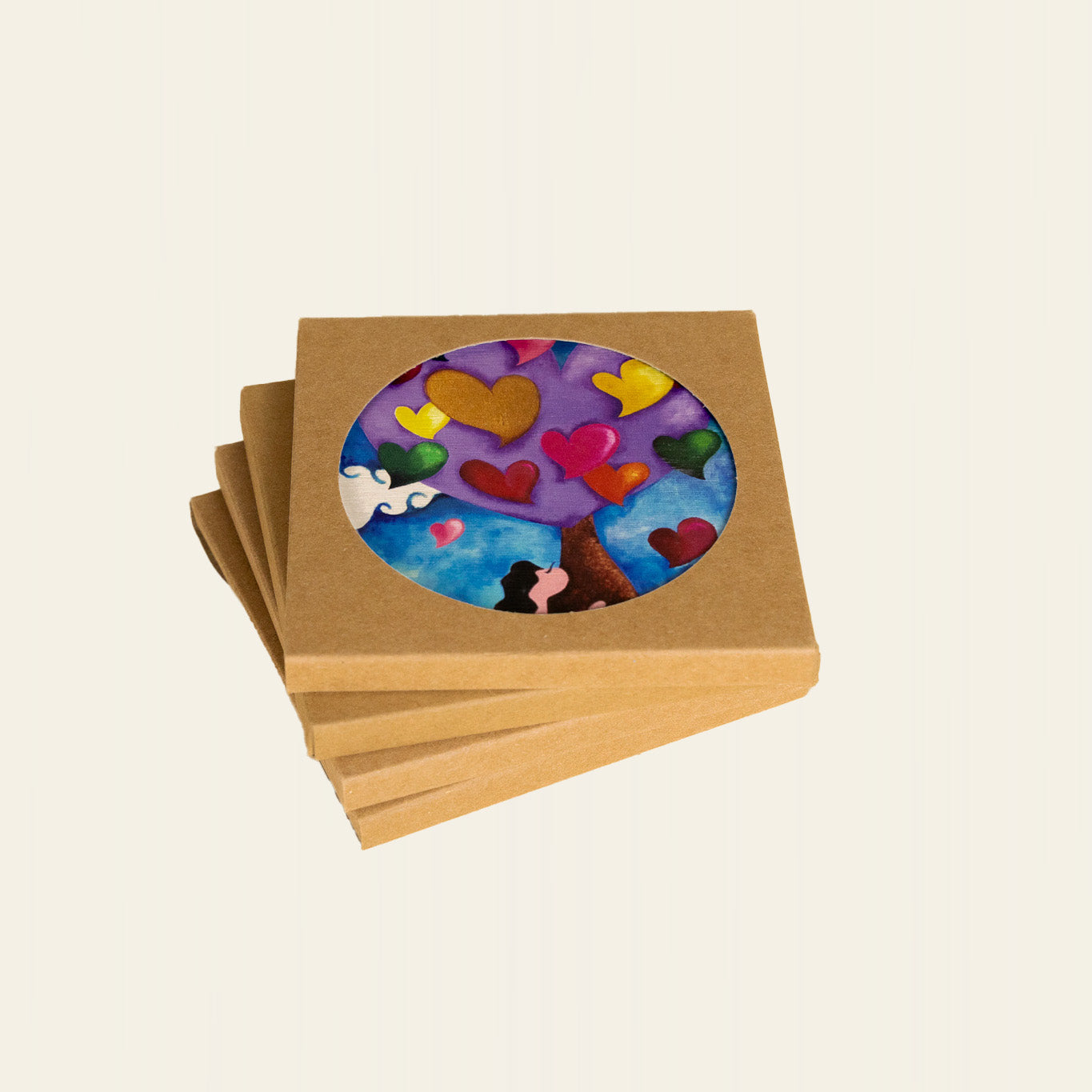 Diatomite Coaster - Hearts