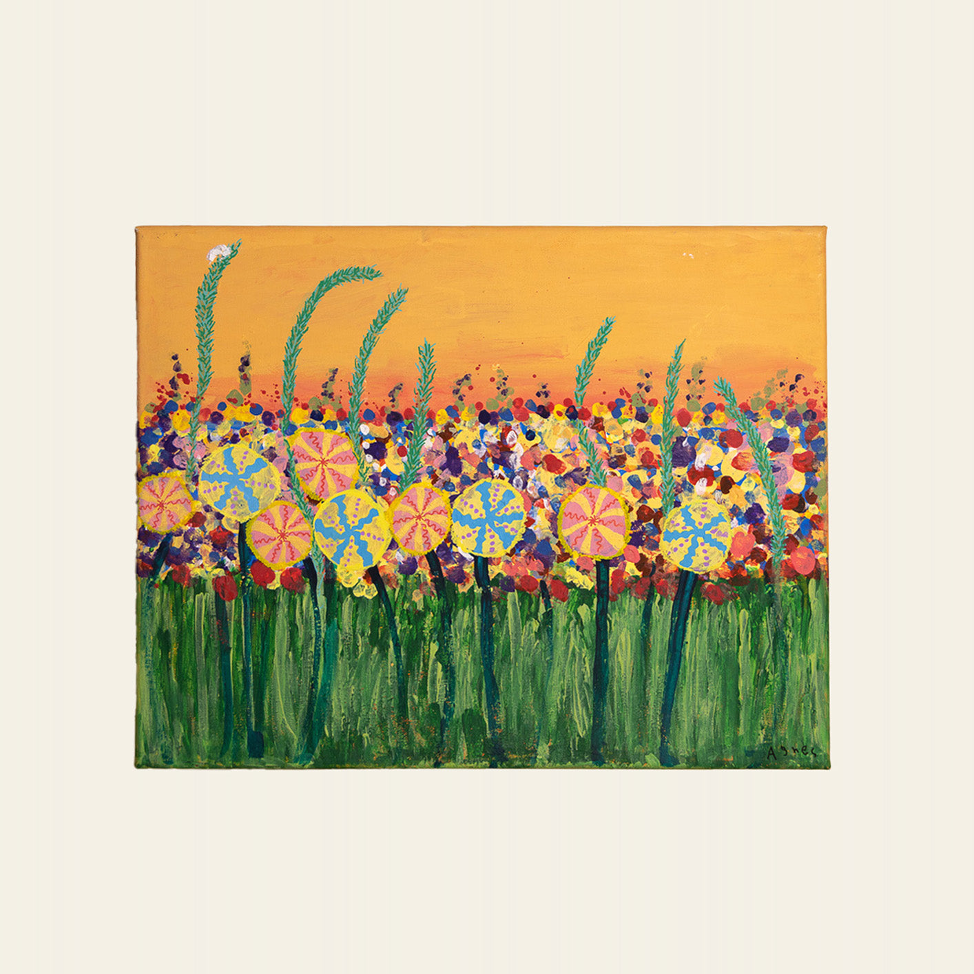 The Flower Field - Canvas Art Piece