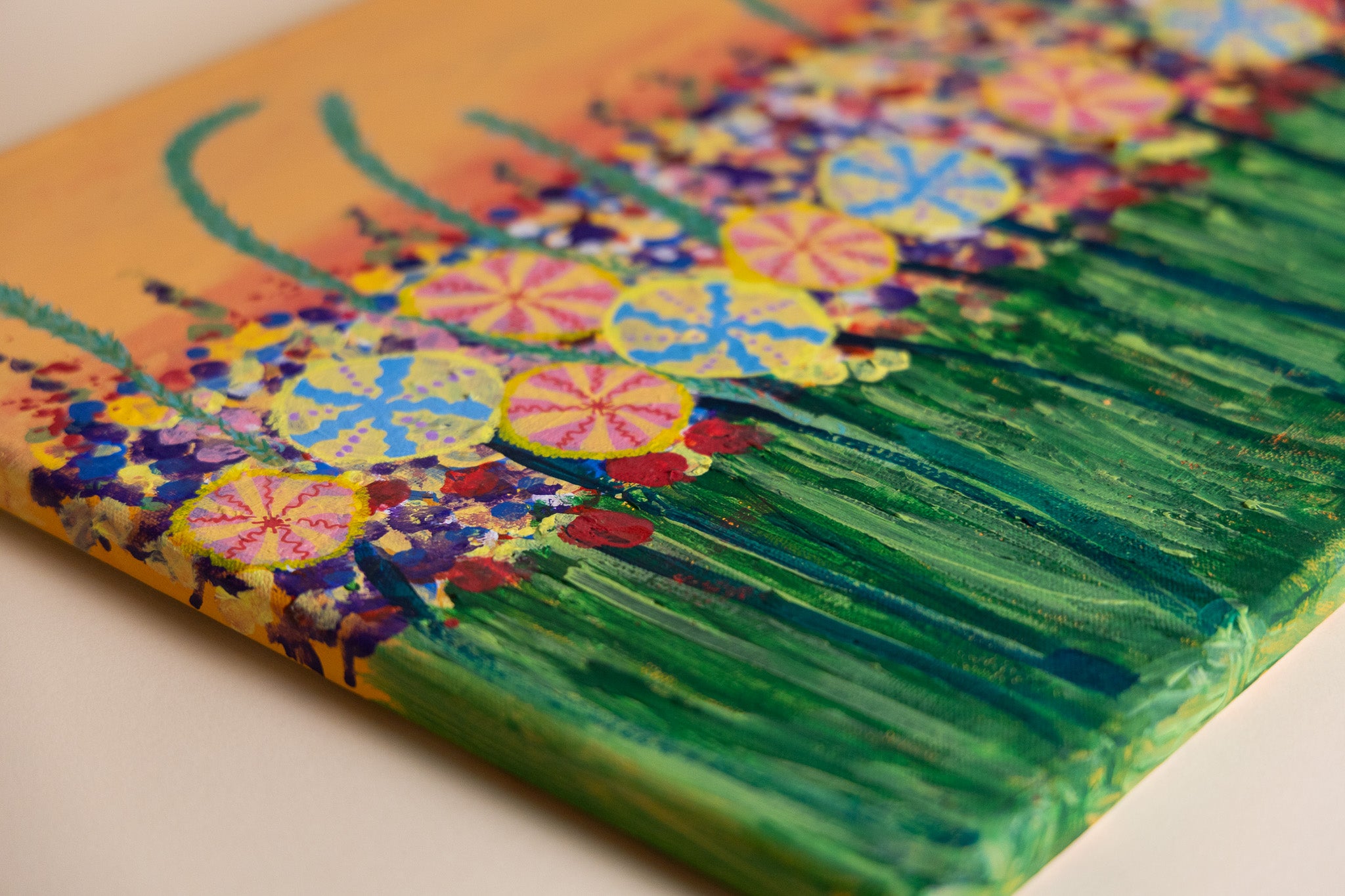 The Flower Field - Canvas Art Piece