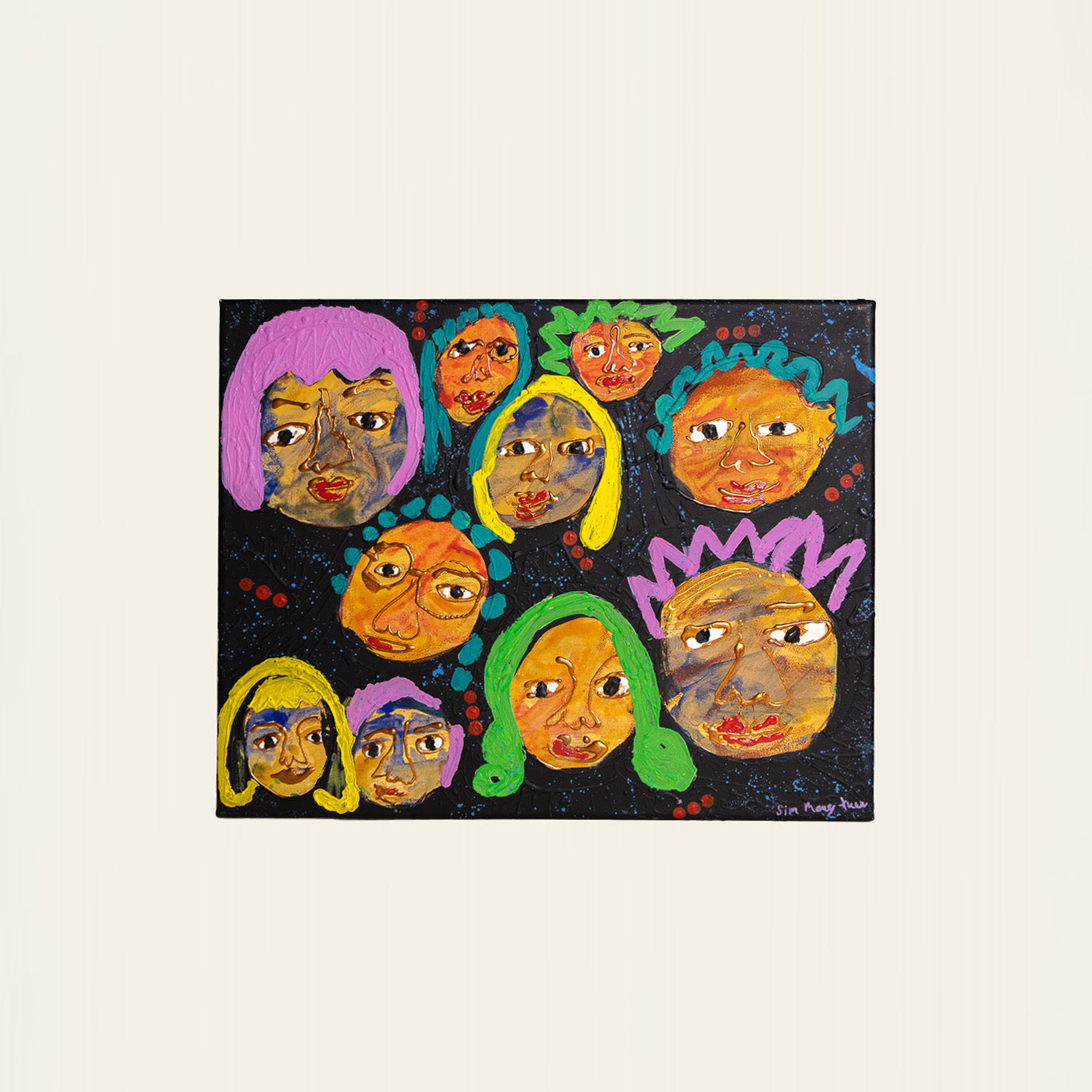 Happy Faces - Canvas Art Piece