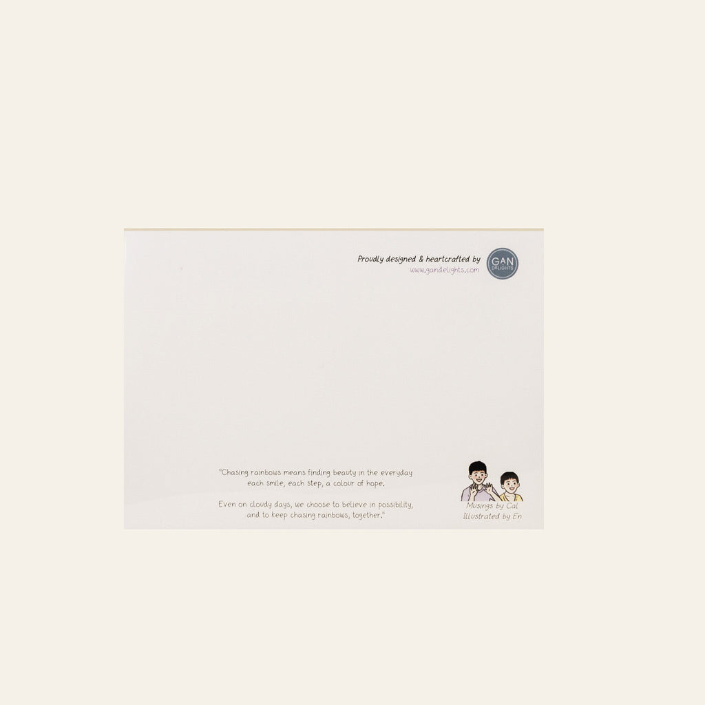 "Let Chase Rainbows" Postcard