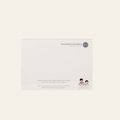 "Let Chase Rainbows" Postcard