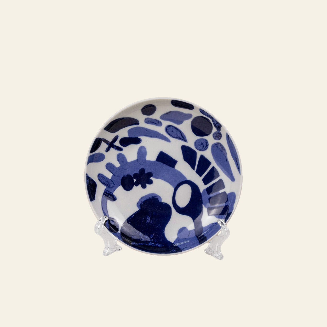 Soft Connections - Abstract Forms (15cm Porcelain Plate)