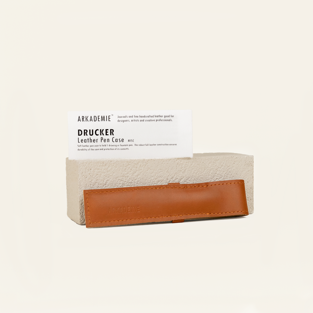 DRUCKER Leather Duo Pen Case