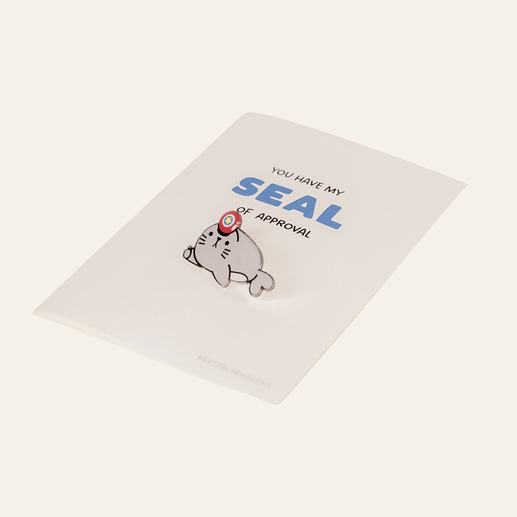 Pin Badge Card (Wellness Collection) - Seal