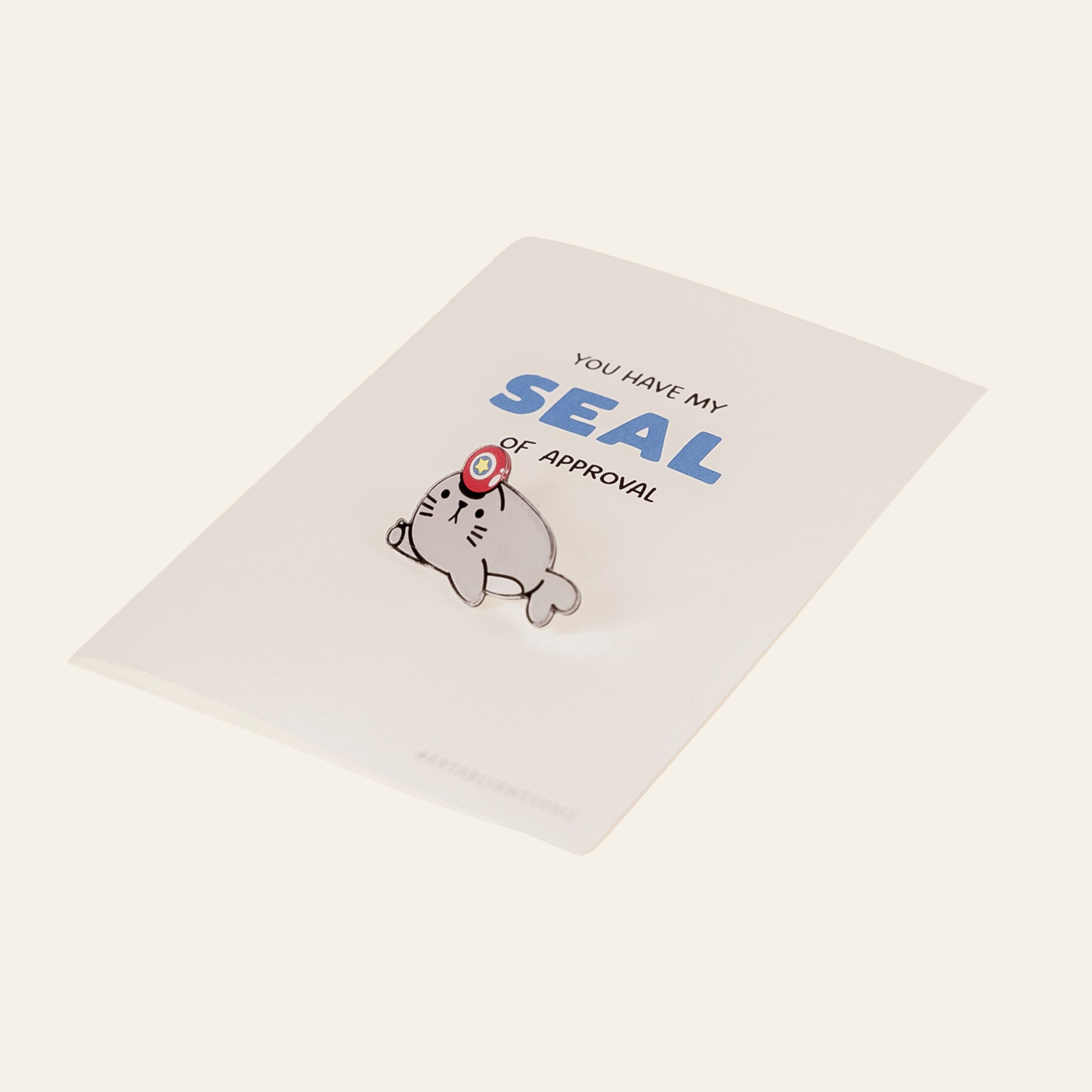 Pin Badge Card (Wellness Collection) - Seal