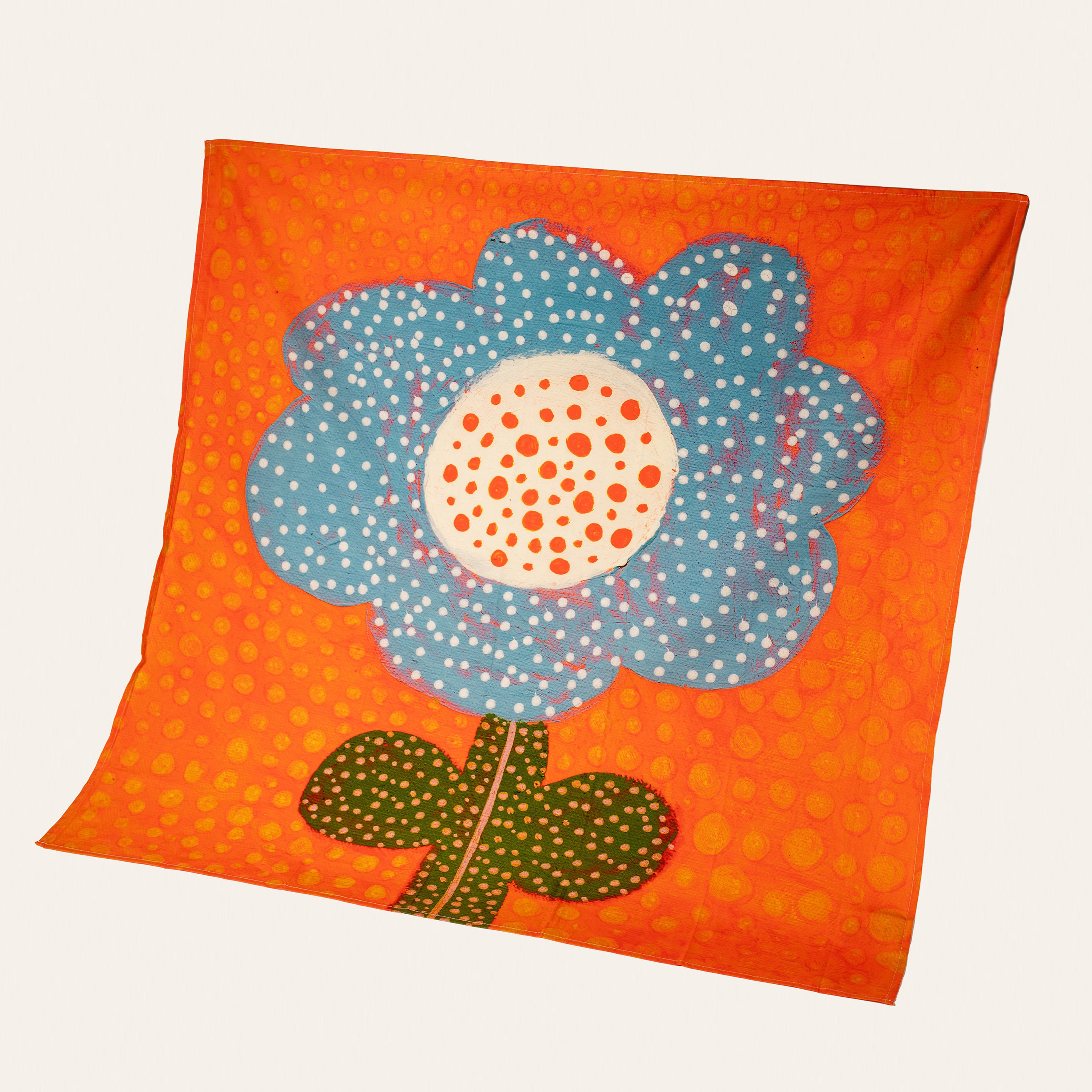 Large Furoshiki - Happy Orange Bloom